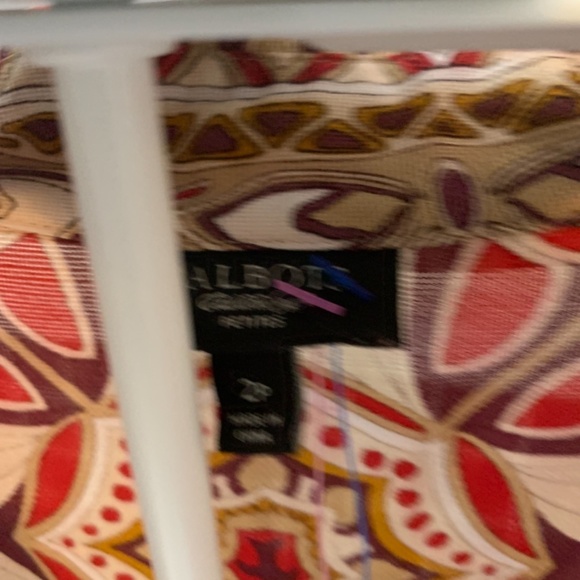 Talbots sheer rayon snd linen‎ top. Worn about 3x - Picture 2 of 4